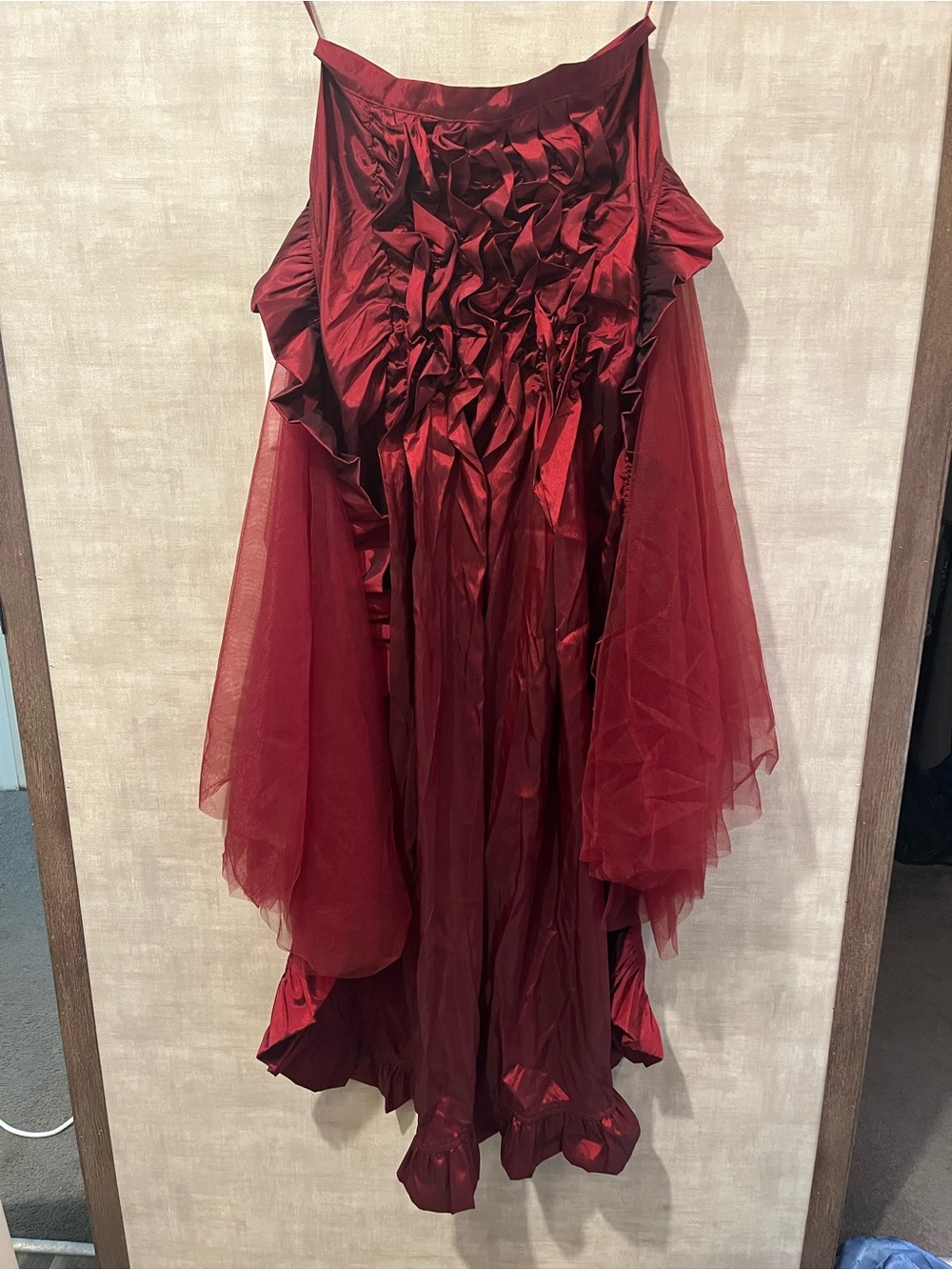 Red Pirate Skirt/Cape - Picture 2 of 2